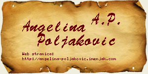 Angelina Poljaković vizit kartica